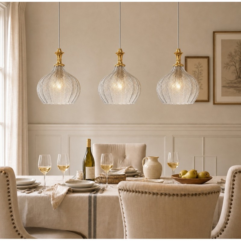 Nyxara Mid-Century Mini Glass Pendant light