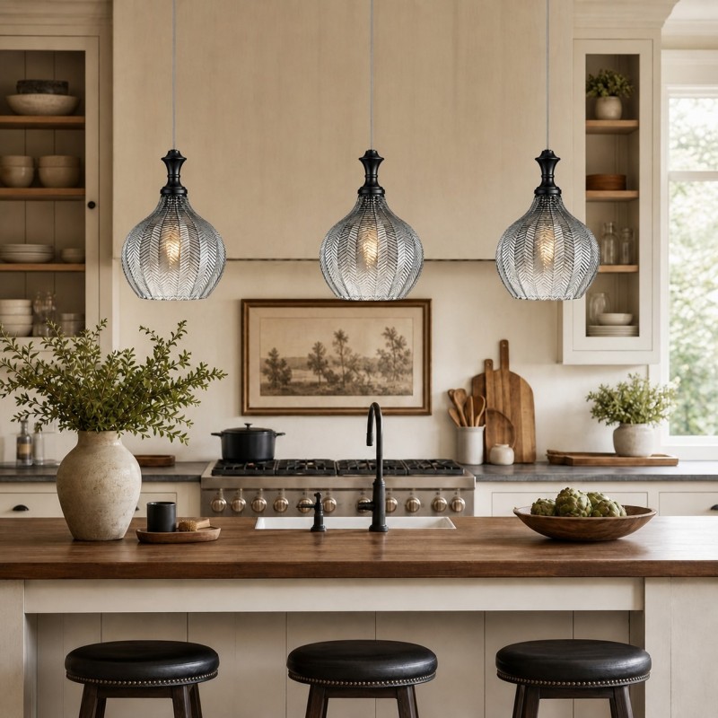 Nyxara Mid-Century Mini Glass Pendant light