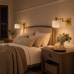 Aura Elegant Brass Swing Arm Porcelain Wall Sconce