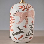 Thalira Vintage Ceramic Linen Table Lamp