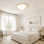 Odette Pebble-Shaped Travertine LED Flush Mount Ceiling Light