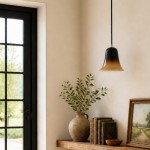 Lucas Modern Gradient Bell-Shaped Glass Single Pendant Light