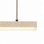 Orson Modern LED Travertine Linear Pendant Light