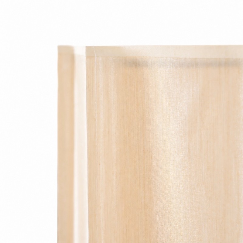 Owen Modern Pleated Fabric Striped Travertine Floor Lamp