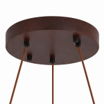 Caelan Modern LED Travertine Wood Ring Chandelier