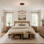 Caelan Modern LED Travertine Wood Ring Chandelier