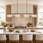 Eamon Wabi Sabi LED 4-Light Travertine Linear Pendant Light