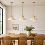 Lenora Vintage Pink Ceramic Brass Cone Pendant Light
