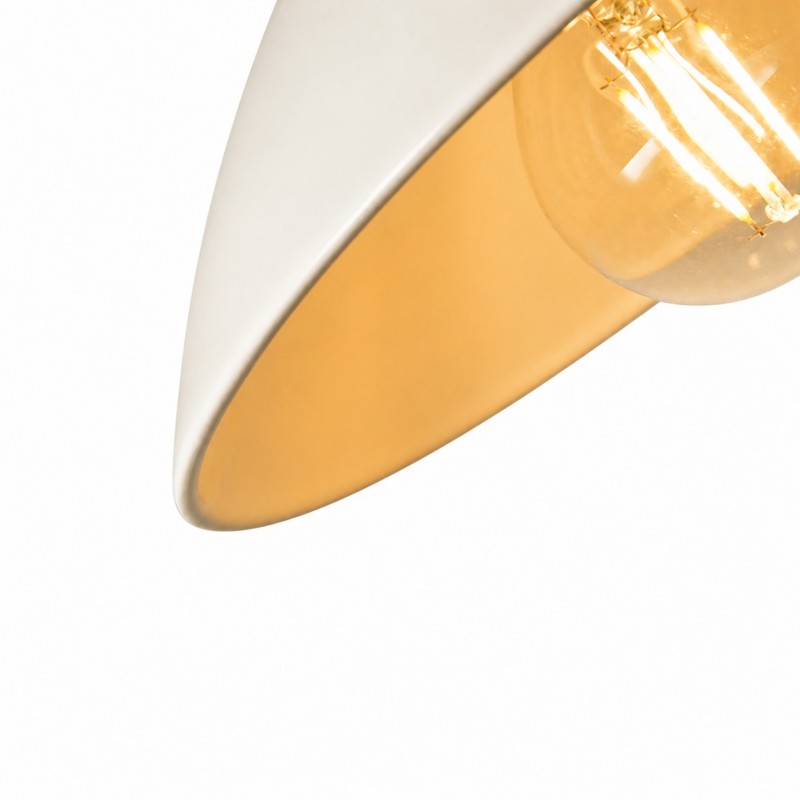 Lenora Vintage Pink Ceramic Brass Cone Pendant Light