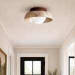 Arthur Modern Travertine Dome Semi Globe Ceiling Light
