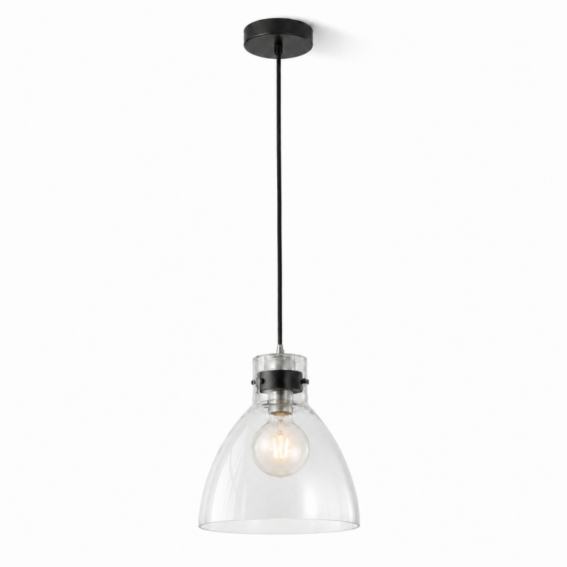 Stellan Vintage Glass Bell Pendant Light