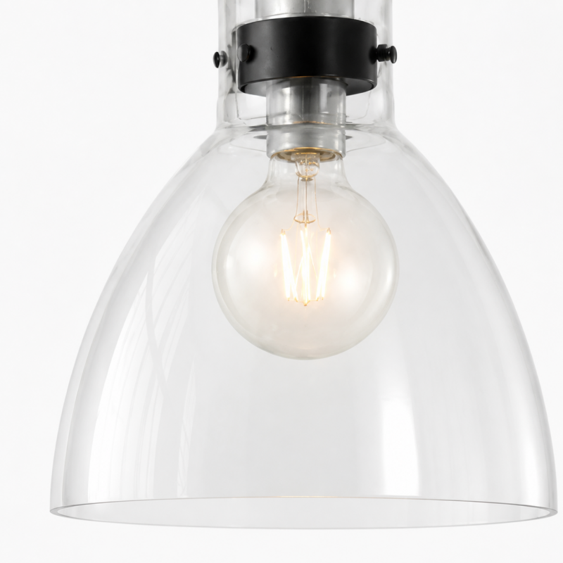 Stellan Vintage Glass Bell Pendant Light
