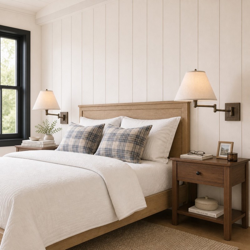 Ozona Metal Swing Arm Wall Lamp