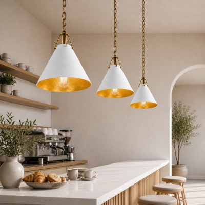 Zadie Vintage Metal Cone Pendant Light