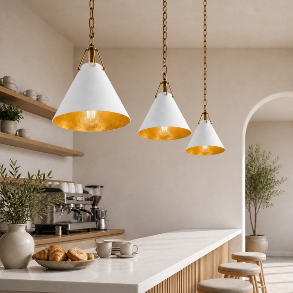 Zadie Vintage Metal Cone Pendant Light