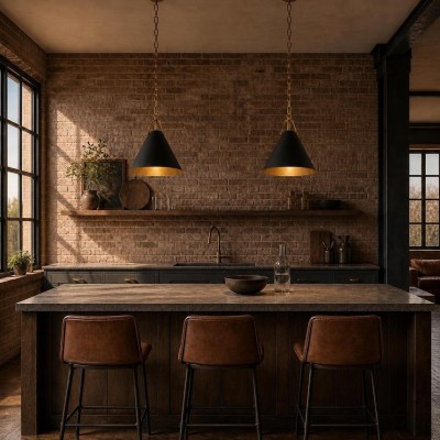 Zadie Vintage Metal Cone Pendant Light