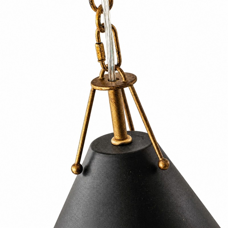 Zadie Vintage Metal Cone Pendant Light