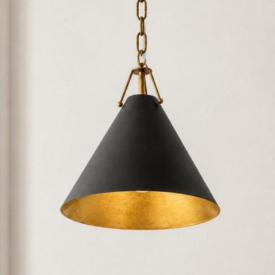 Zadie Vintage Metal Cone Pendant Light