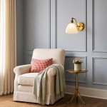 Alaric French Brass And Glass Wall Sconce