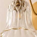 Alaric Vintage Brass And Glass Wall Sconce