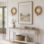 Leander American Vintage Wooden Round Wall Sconce