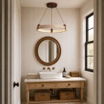 Ivy Wabi-Sabi Travertine Ring Integrated LED Chandelier