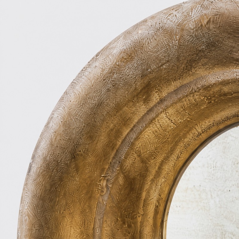 Leander American Vintage Wooden Round Wall Sconce