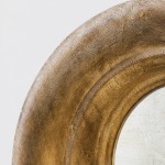 Leander American Vintage Wooden Round Wall Sconce