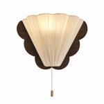 Niven Vintage Wood & Fabric Butterfly Wall Sconce