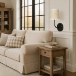 Marcus Modern Cone Fabric Shade Curved Arm Wall Sconce