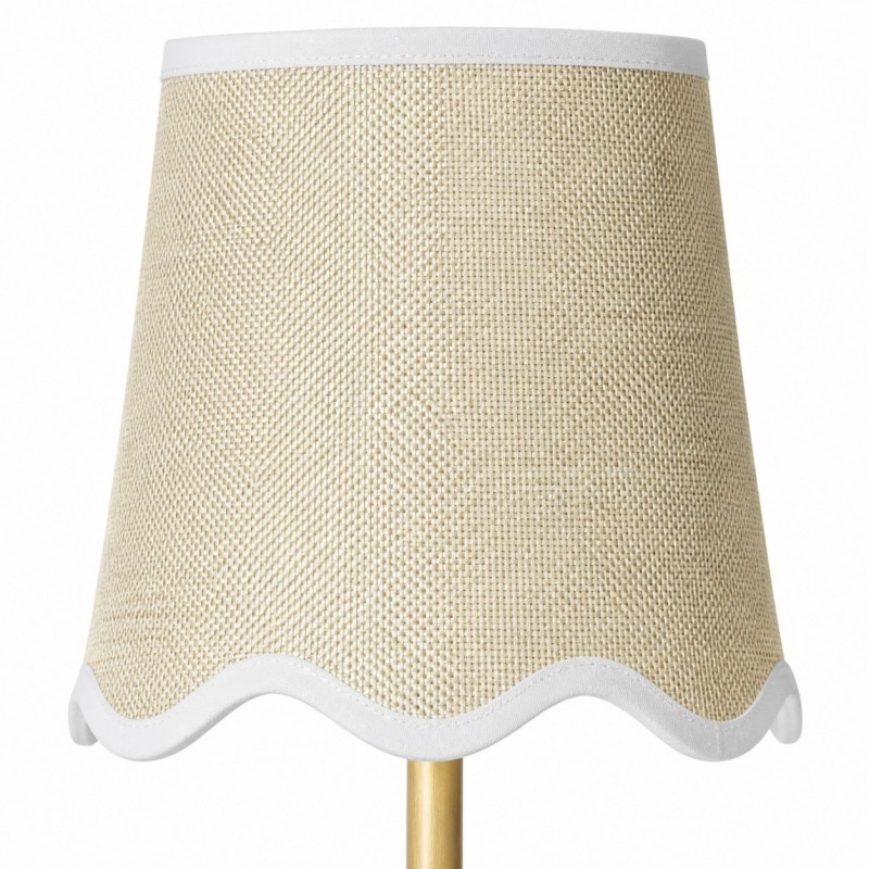 Marcus Modern Cone Fabric Shade Curved Arm Wall Sconce