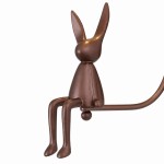 Ames French Vintage Glass Rabbit Wall Sconce