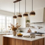 Timothy Wabi Sabi Cylindrical Travertine Pendant Light