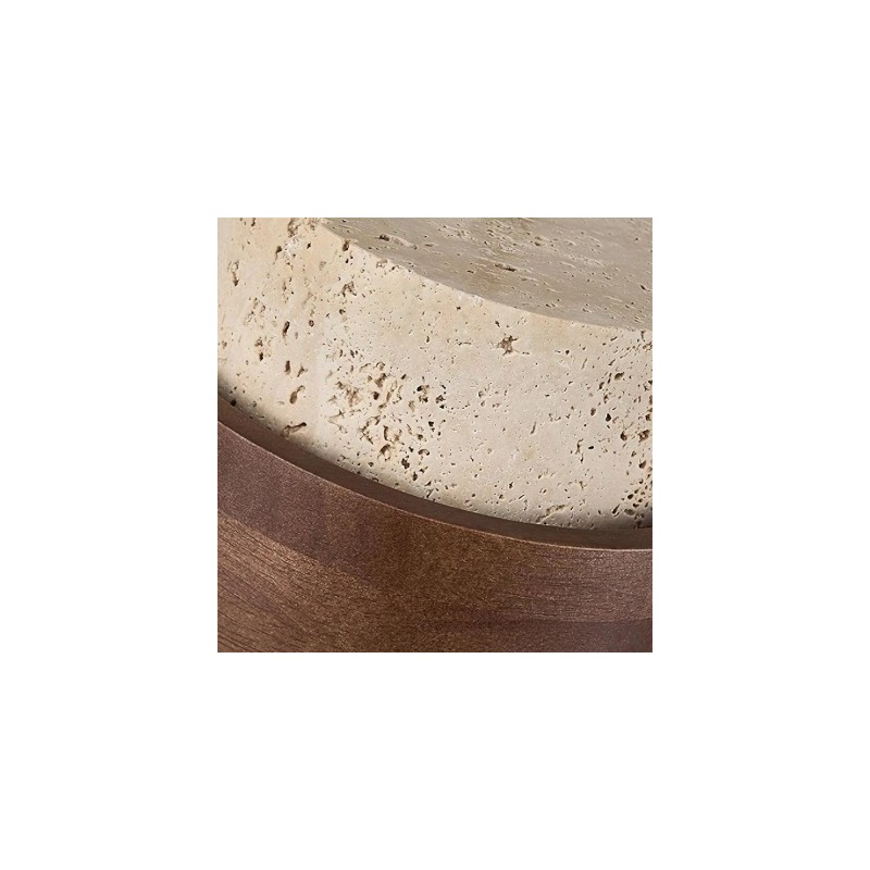 Timothy Wabi Sabi Cylindrical Travertine Pendant Light
