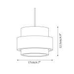 Timothy Wabi Sabi Cylindrical Travertine Pendant Light