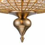 Celine Vintage Crystal Round Semi Flush Ceiling Light