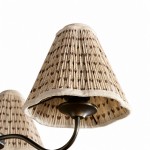 Lysandra Floral Pattern Fabric Branch Pendant Light