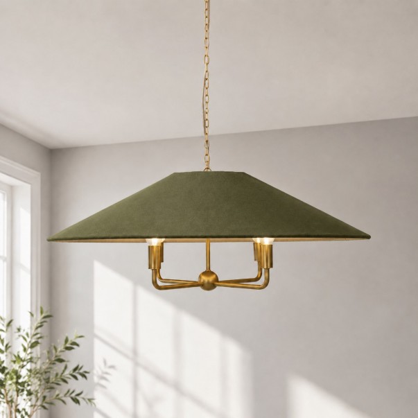 Willow Modern Oversized Fabric Chandelier