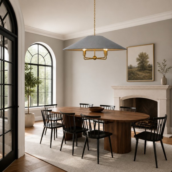 Willow Modern Oversized Fabric Chandelier