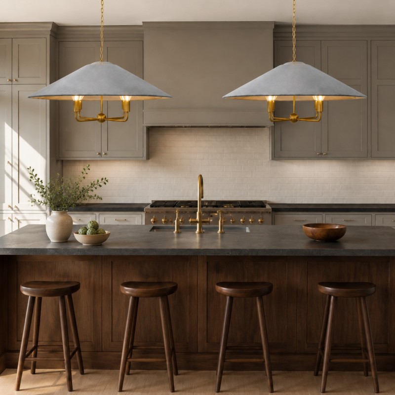 Willow Modern Oversized Fabric Chandelier