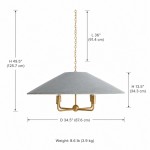 Willow Modern Oversized Fabric Chandelier