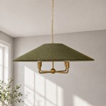 Willow Modern Oversized Fabric Chandelier