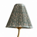 Mirelle French Country Style Pleated Floral Fabric Linear Four-Light Pendant Light