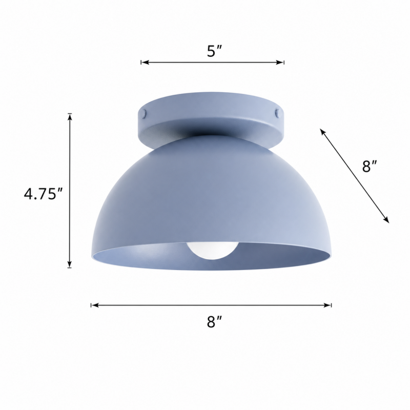 Veere Modern Dome Colorful Metal Ceiling Light