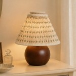 Rosalies French Country Pleated Floral Linen Table Light