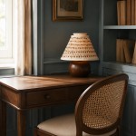 Rosalies French Country Pleated Floral Linen Table Light