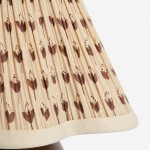 Rosalies French Country Pleated Floral Linen Table Light