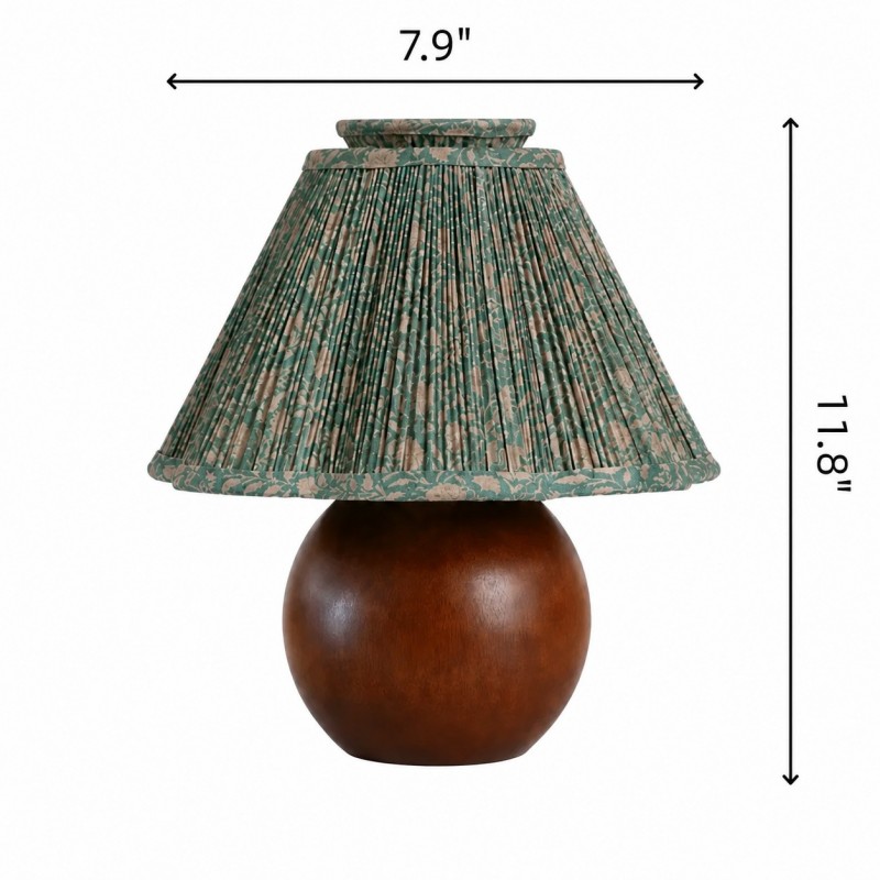 Rosalies French Country Pleated Floral Linen Table Light