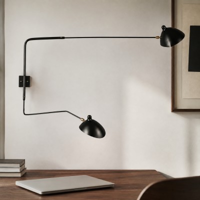 Radha Swing Arm Industrial Modern Wall Sconce