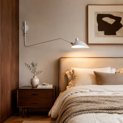 Radha Swing Arm Industrial Modern Wall Sconce